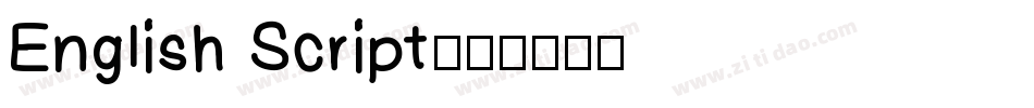 English Script字体转换